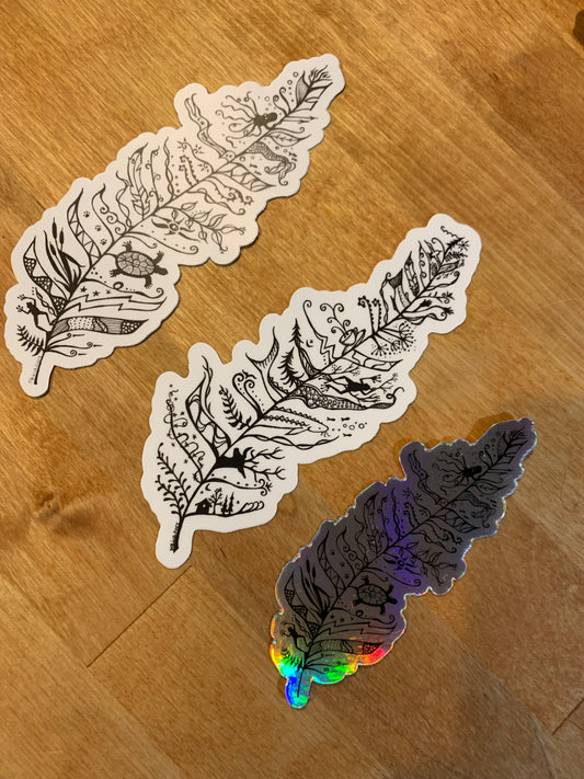 Hologram Vinyl Die Cut Sticker