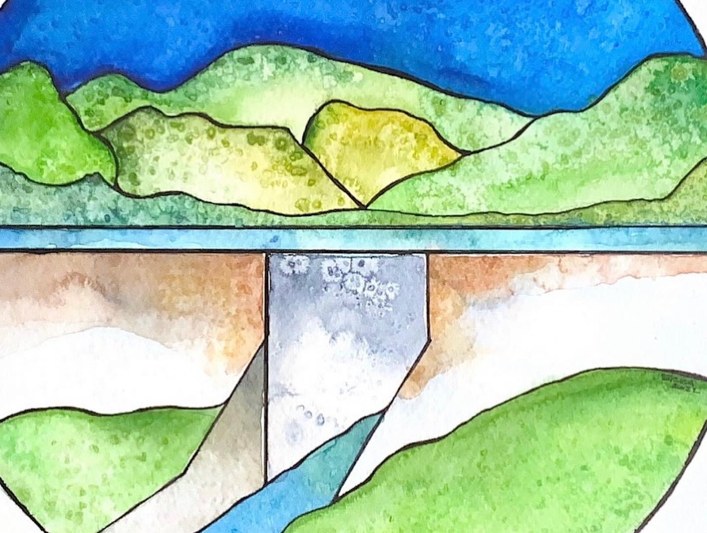 Columbia Springs Dam design